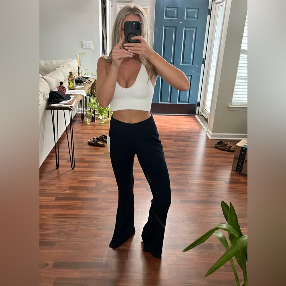 Ribbed yoga pants